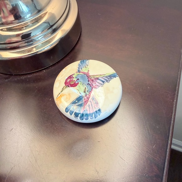 Hand-Painted Hummingbird Paperweight - Picture 12 of 12